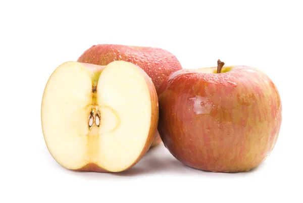 Изолированные свежие яблочные фрукты Стоковое Фото