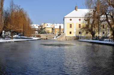 Mill pond of Tapolca clipart