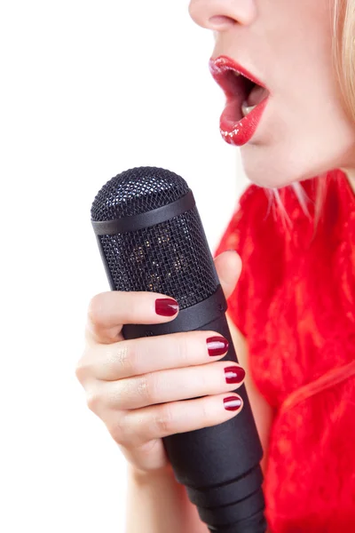 Stock image Beautiful singer