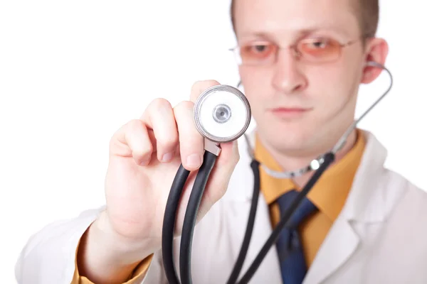 Fröhlicher Arzt — Stockfoto