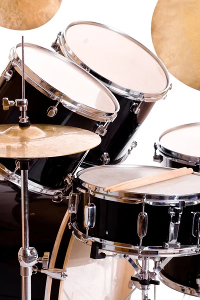 Drum set på vit — Stockfoto