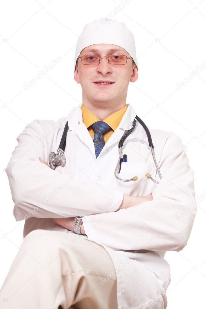 Cheerful doctor