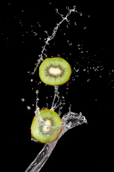 stock image Kiwi and waters splashes