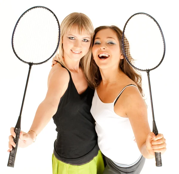 Two sport girls — Stock Photo, Image