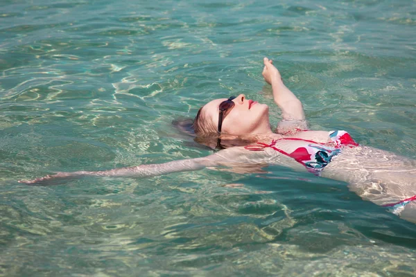 stock image Woman and sea