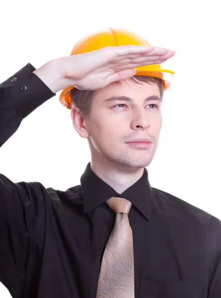 stock image Worker in hardhat