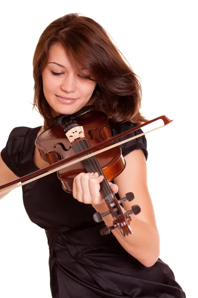 Beautiful violinist — Stock Photo, Image