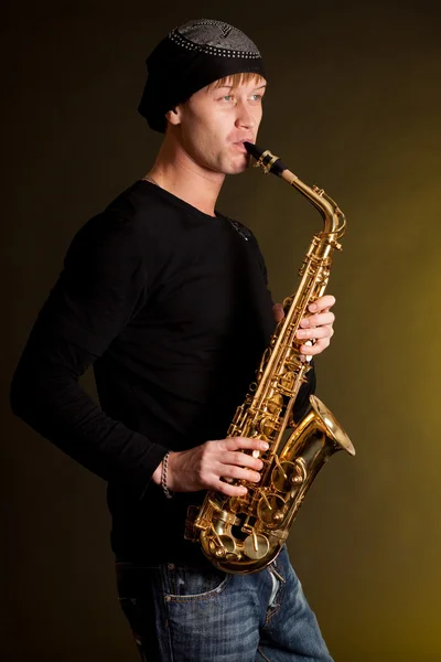 stock image Saxophonist