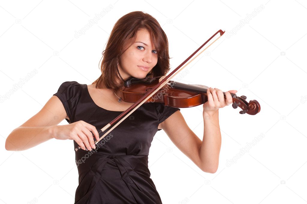 Beautiful violinist