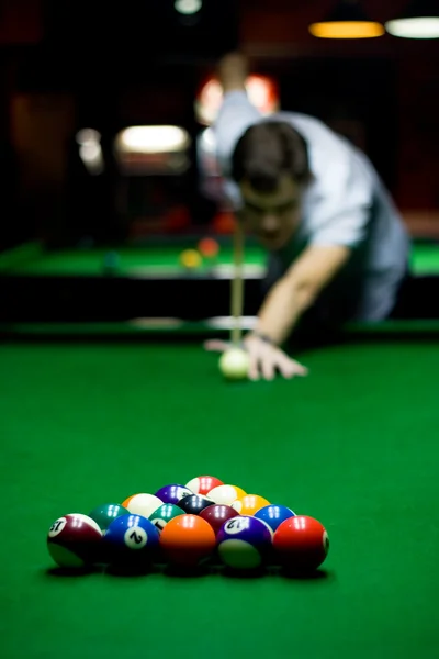 stock image Billiards game five