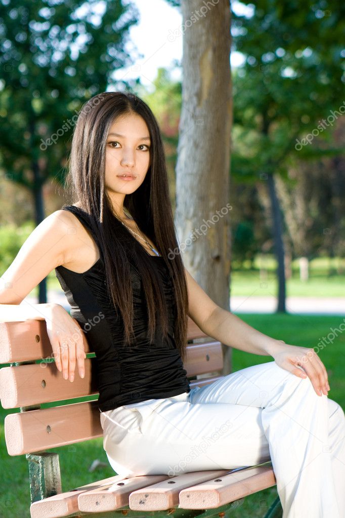 Chinese grl in the park nine