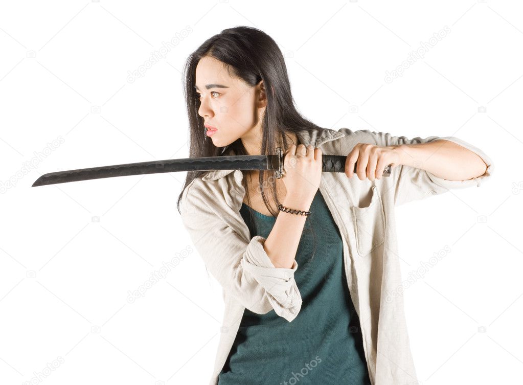 Chinese woman with sword two