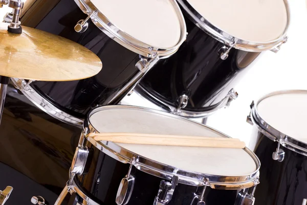 Conjunto de tambor en blanco siete — Foto de Stock
