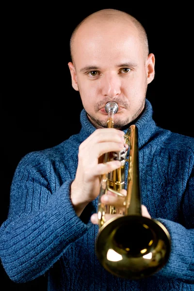 stock image Trumpeter three