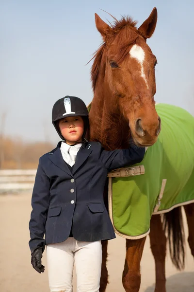 Pferd und Jockey — Stockfoto