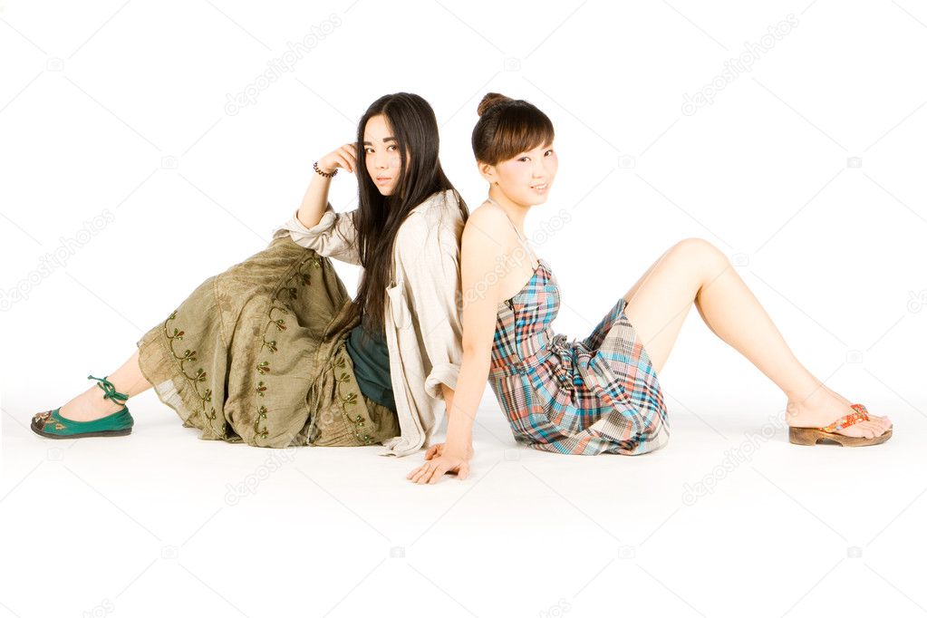 Two chinese girls - casual style 03