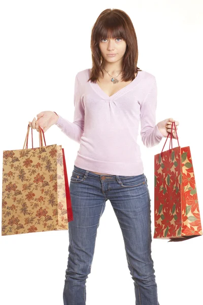 Womans Shopping — Stockfoto