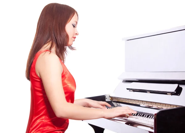 stock image Beautiful pianist