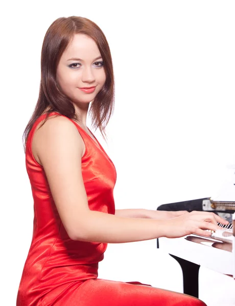 아름 다운 피아니스트 — 스톡 사진