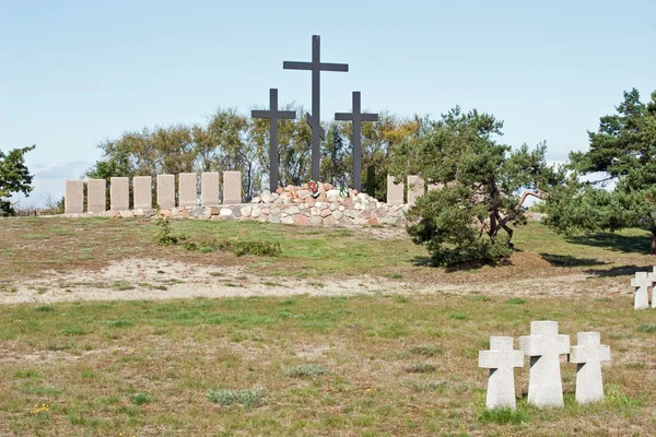 B の町で外国の軍の墓 — ストック写真