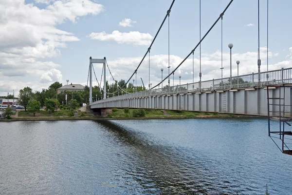 Bridge across the river Sura — Stock Photo, Image