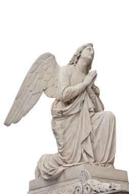 Angel, necropolis, 19 century clipart