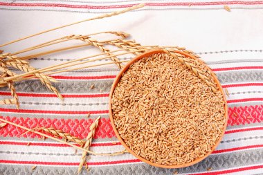 Bowl of grain clipart