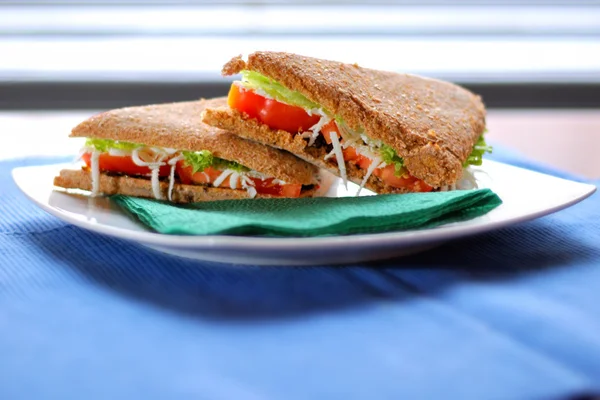Frisches vegetarisches Sandwich — Stockfoto
