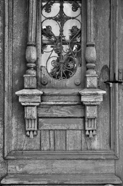 Detail of old doors clipart