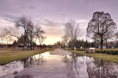 Palic gardens reflection clipart