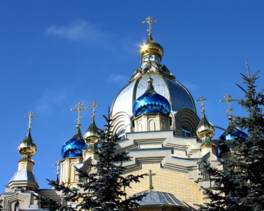 Russian church. clipart