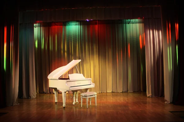 stock image White Grand piano