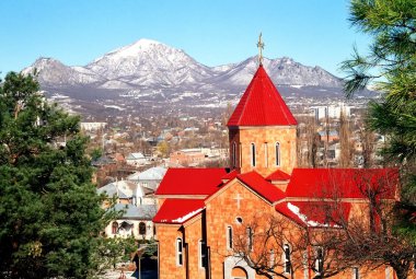 Armenian church. clipart