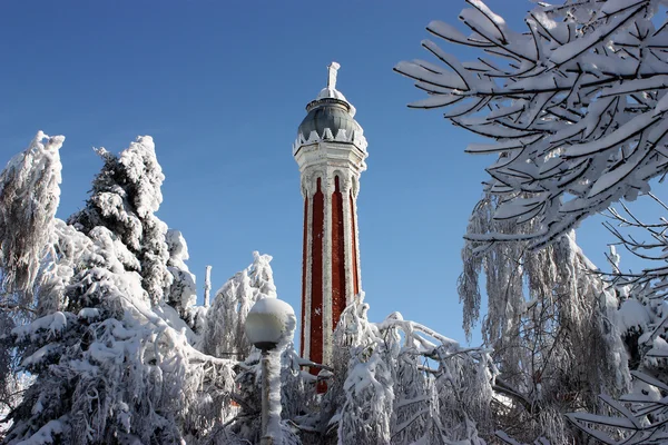 在 zheleznovodsk 中的尖塔的顶端. — 图库照片