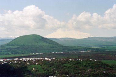 View on mountain Elbrus. clipart