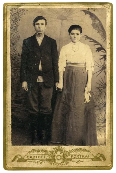 Antique foto da família — Fotografia de Stock