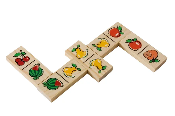 Five pieces of dominoes — Stock Photo, Image