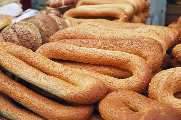 Хліб довгих бубликів — стокове фото