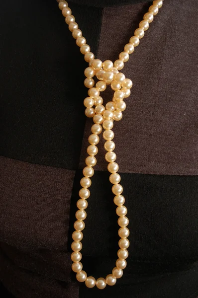 Pearl beads Stock Photo