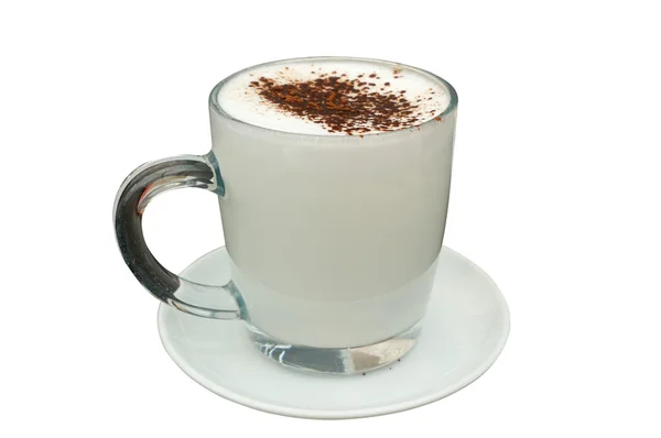 Kopje warme melk met cacao — Stockfoto