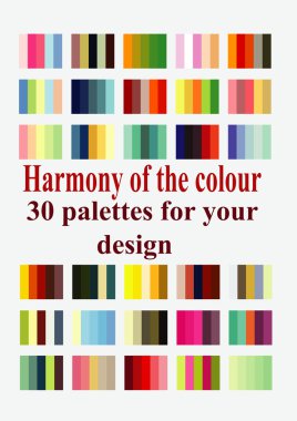 Palettes for desing clipart