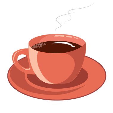 Cup with hot chocolate clipart