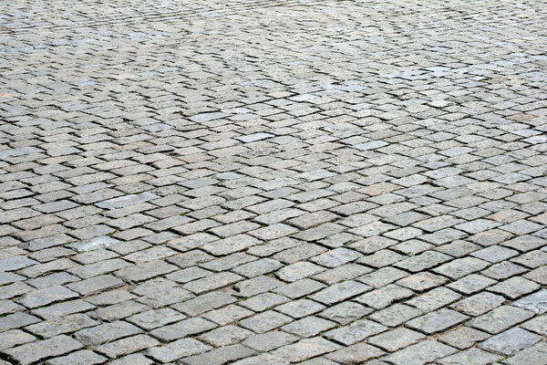 Cobblestone pavement
