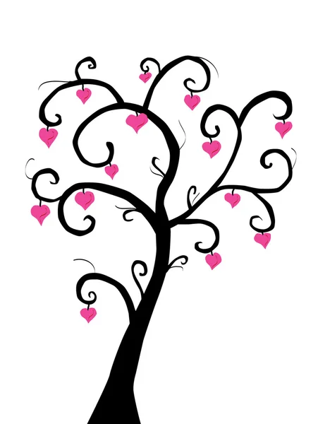 Árvore do amor — Vetor de Stock