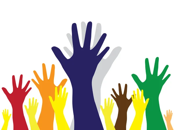 Hände Symbol der Vielfalt — Stockvektor