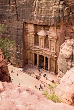 The Treasury. Ancient city of Petra clipart