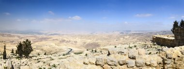 Mount Nebo, place of Moses grave clipart