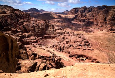 Magnificent view of Petra, Jordan clipart