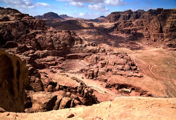 Nádherný pohled petra, Jordánsko — Stock fotografie