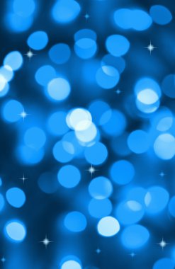 Background of blue holiday lights clipart